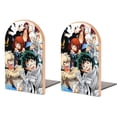 thumbnail image 1 of My Hero Academia Poster Bookends Wood Book Divider Decor Shelves Non-Skid Book Stand 2 Pieces For Classroom Dormitory Bookshelf Office Home, 1 of 7