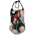 thumbnail image 1 of My Hero Academia Poster Children's One-piece Swimwear Halterneck Swimsuit Summer Beach Girl's Bathing Suits Breathable Beachwear, 1 of 7