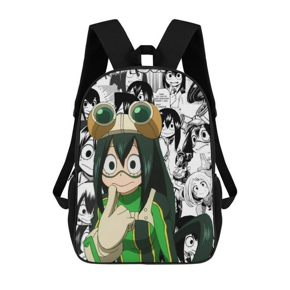 My Hero Academia Printed Backpack 17 Inch Shoulder Backpack Lightweight High-capacity Casual Daypack Bookbag