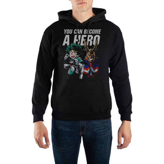 My Hero Academia Pullover Hooded Sweatshirt-Medium