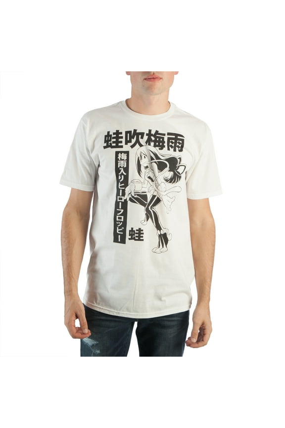 My Hero Academia Rainy Season Hero Froppy Men's White T-shirt-Small