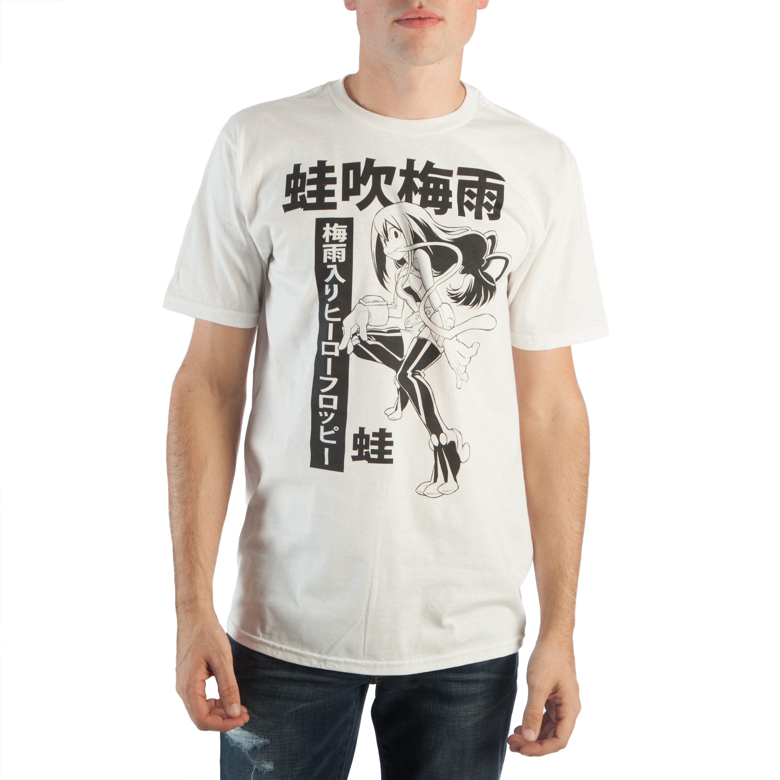 My Hero Academia Rainy Season Hero Froppy Men's White T-shirt-XL - image 1 of 4