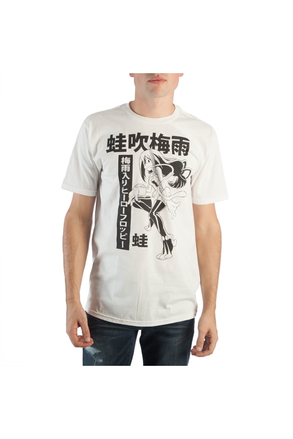 My Hero Academia Rainy Season Hero Froppy Men's White T-shirt-XL