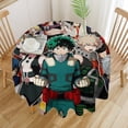 thumbnail image 1 of My Hero Academia Round Tablecloth Print Decorative Table Cover Washable Table Cloths for Dining Party Picnic 50x50in, 1 of 8