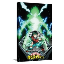 My Hero Academia: Season 4 - Deku Visual Canvas Wall Poster, 14.725" x 22.375"