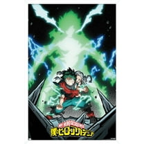 My Hero Academia: Season 4 - Deku Visual Wall Poster, 22.375" x 34", Framed
