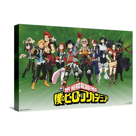 My Hero Academia: Season 4 - Group Canvas Wall Poster, 14.725" x 22.375"