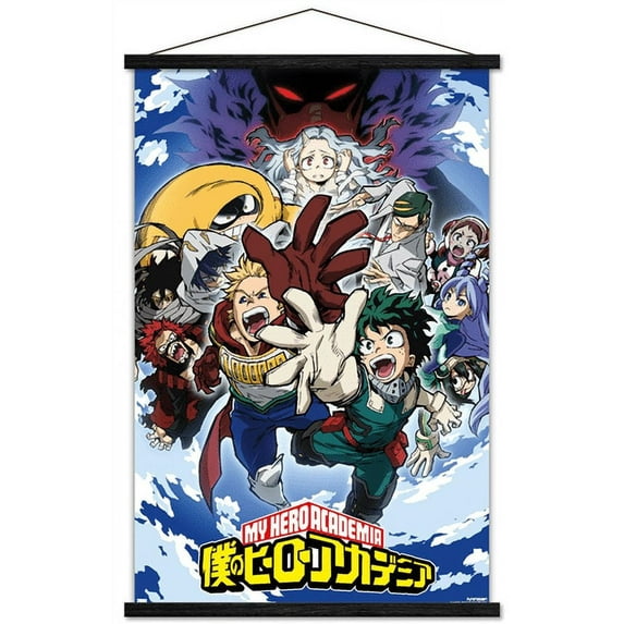 My Hero Academia: Season 4 - Key Art Wall Poster with Magnetic Frame, 22.375" x 34"