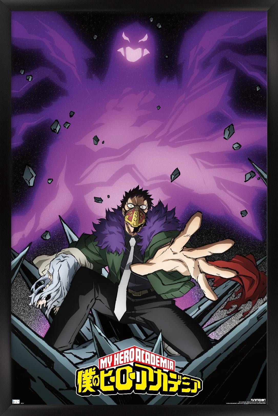 My Hero Academia: Season 4 - Overhaul Visual Wall Poster, 14.725" x 22.375" Framed
