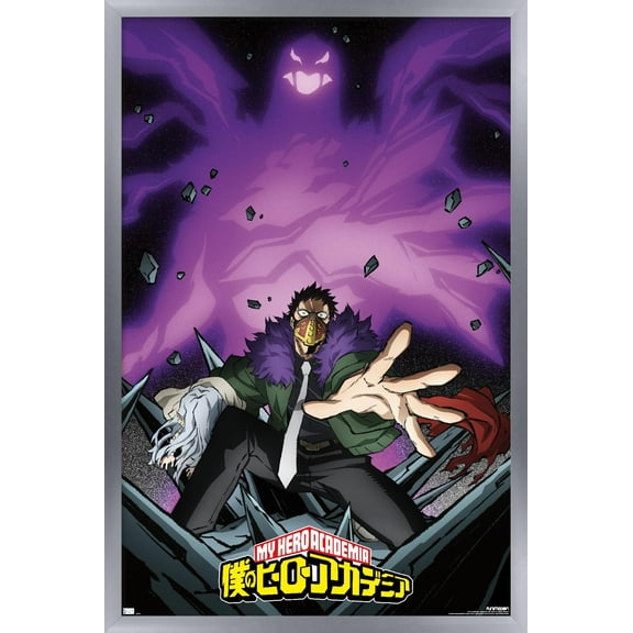 My Hero Academia: Season 4 - Overhaul Visual Wall Poster, 22.375" x 34" Framed