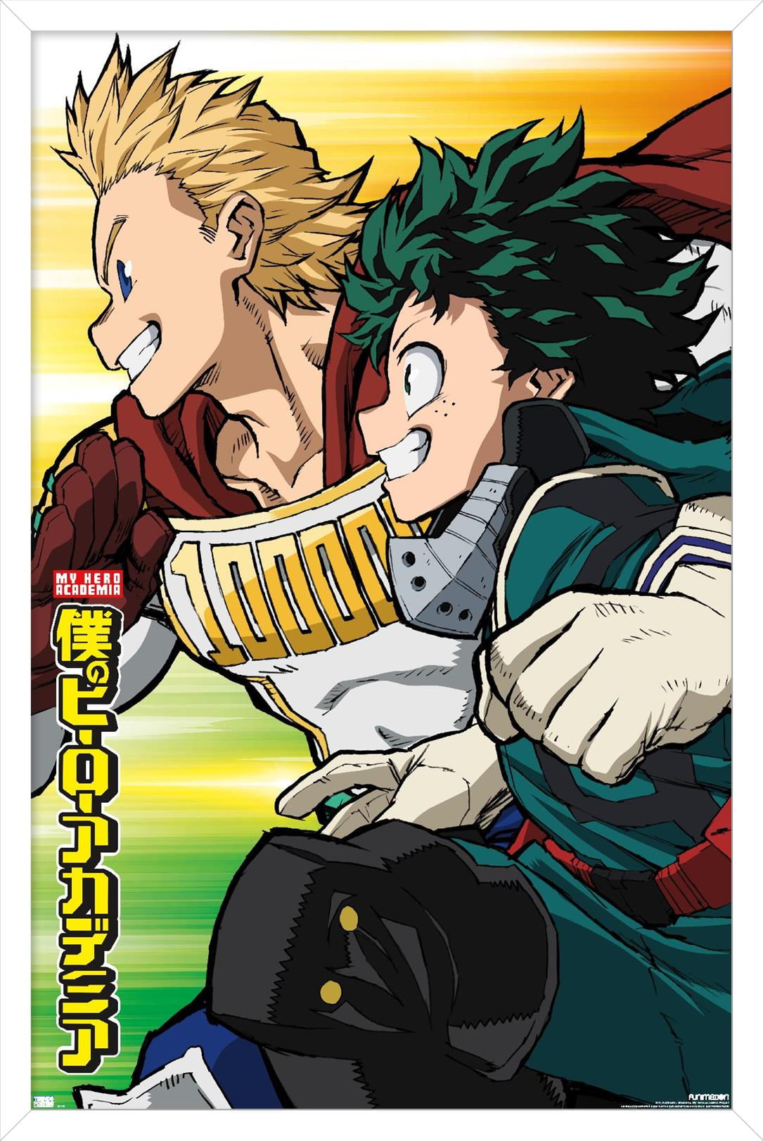 My Hero Academia: Season 4 - Teaser Visual Wall Poster, 14.725" x 22.375" Framed