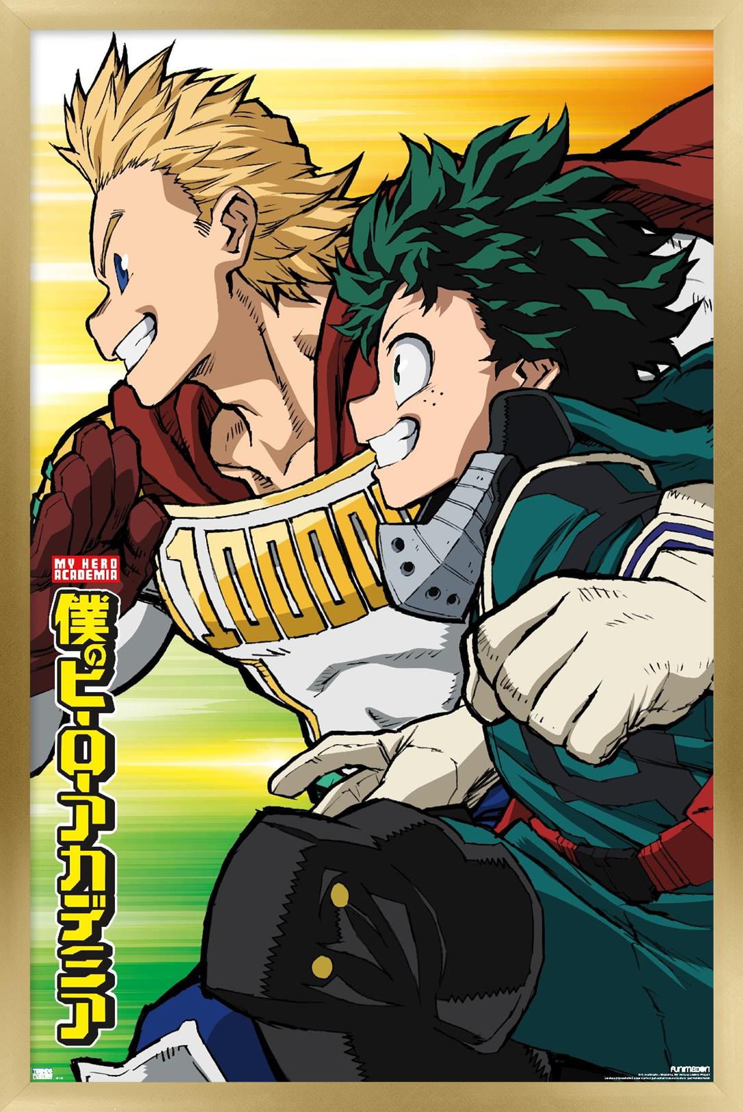 My Hero Academia: Season 4 - Teaser Visual Wall Poster, 14.725" x 22.375" Framed