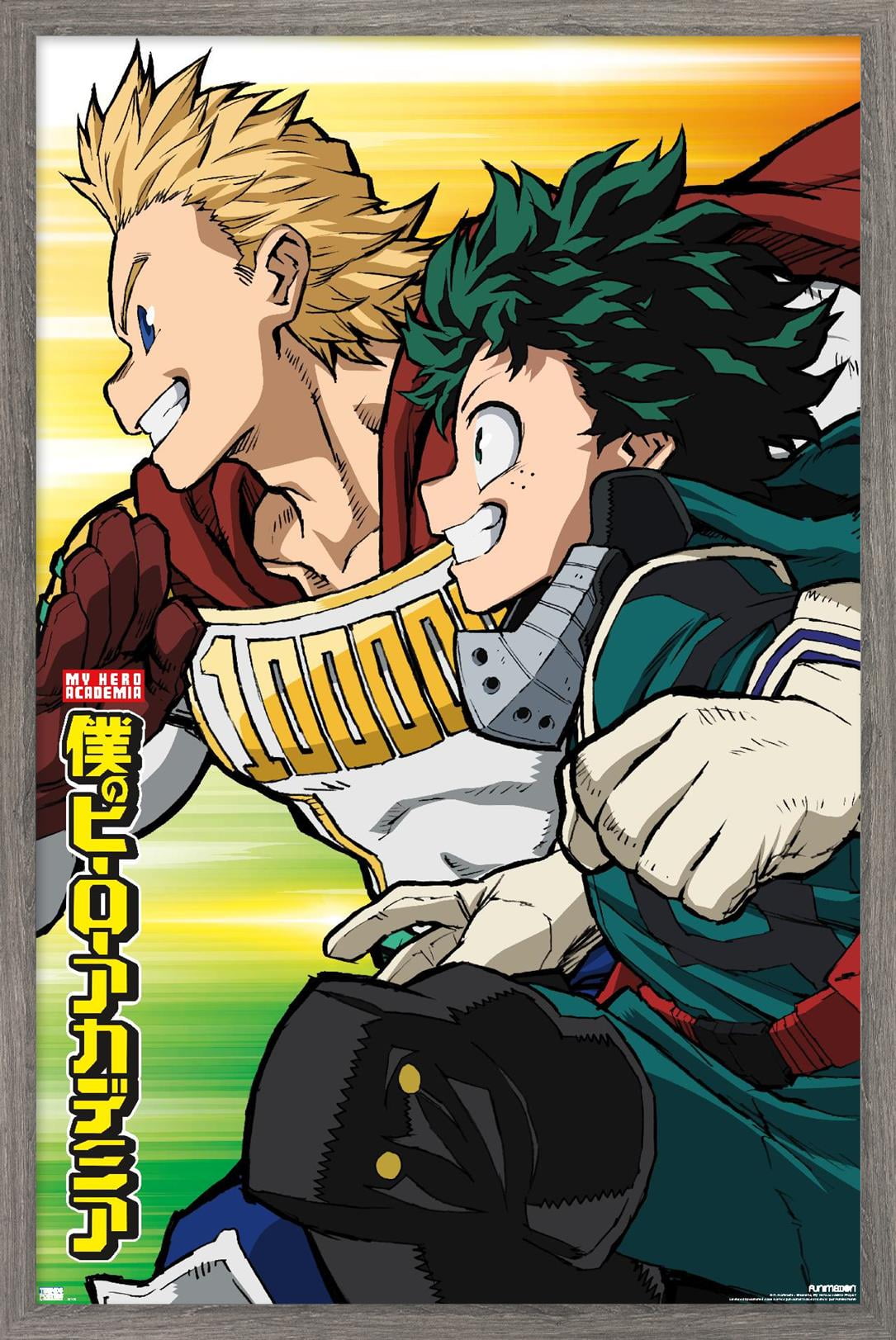 My Hero Academia: Season 4 - Teaser Visual Wall Poster, 22.375" x 34" Framed