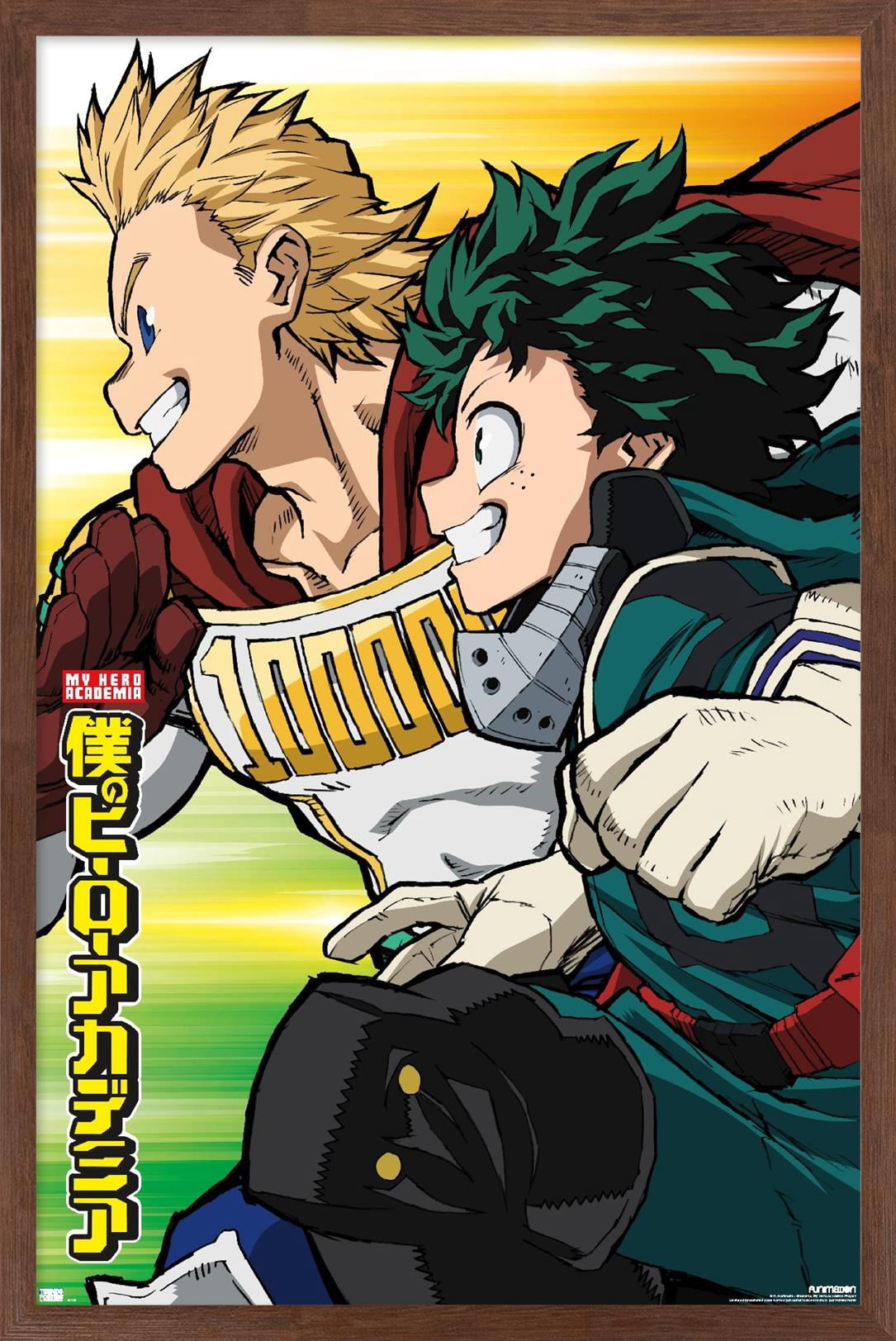 My Hero Academia: Season 4 - Teaser Visual Wall Poster, 22.375" x 34" Framed