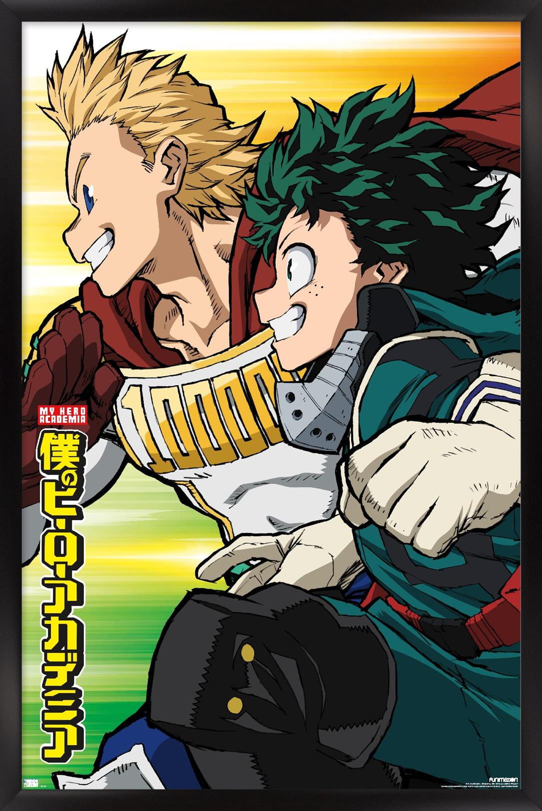 My Hero Academia: Season 4 - Teaser Visual Wall Poster, 22.375" x 34" Framed