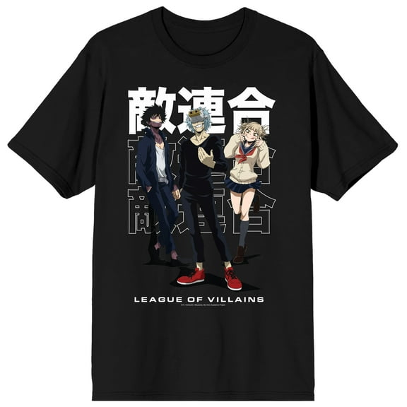 My Hero Academia: Season 5 League of Villains Men's Black Short Sleeve Tee