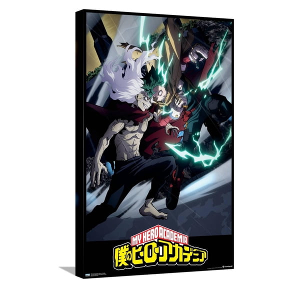 My Hero Academia: Season 7 - Key Art Canvas Wall Poster, 14.725" x 22.375"