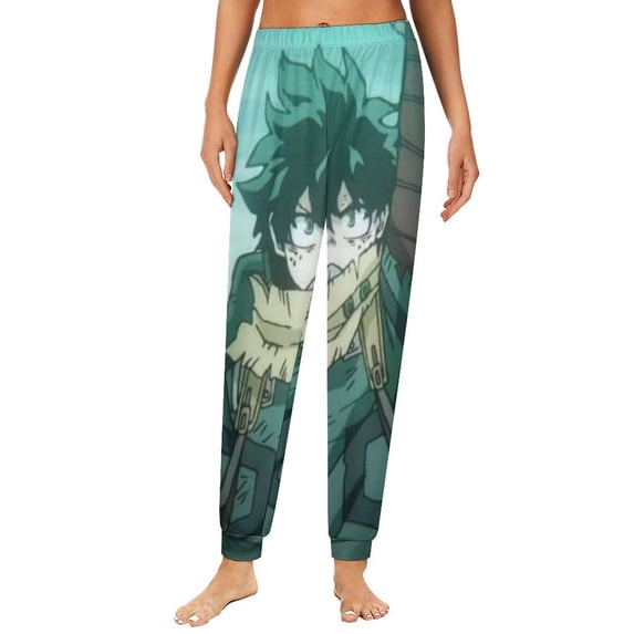 My Hero Academia Season Pajama Bottoms for Women Novelty Lounge Daily Cozy Soft Sleep Pajamas Pants Long Sleepwear