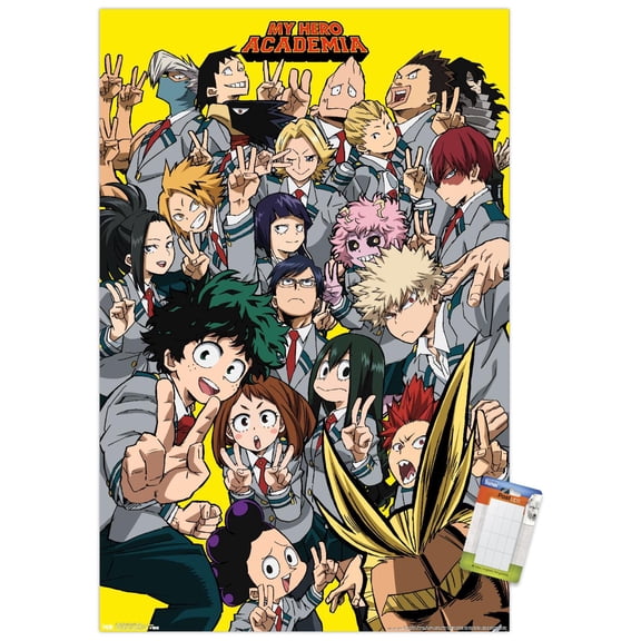 My Hero Academia - Selfie Wall Poster, 14.725" x 22.375"