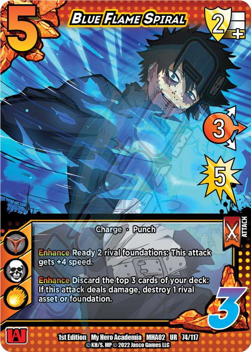 my hero academia rare cards Collectible Card Game Series 2 Crimson Rampage Ultra Searing Glacial Storm #59 Secret Rare HEROIC CLASH SR