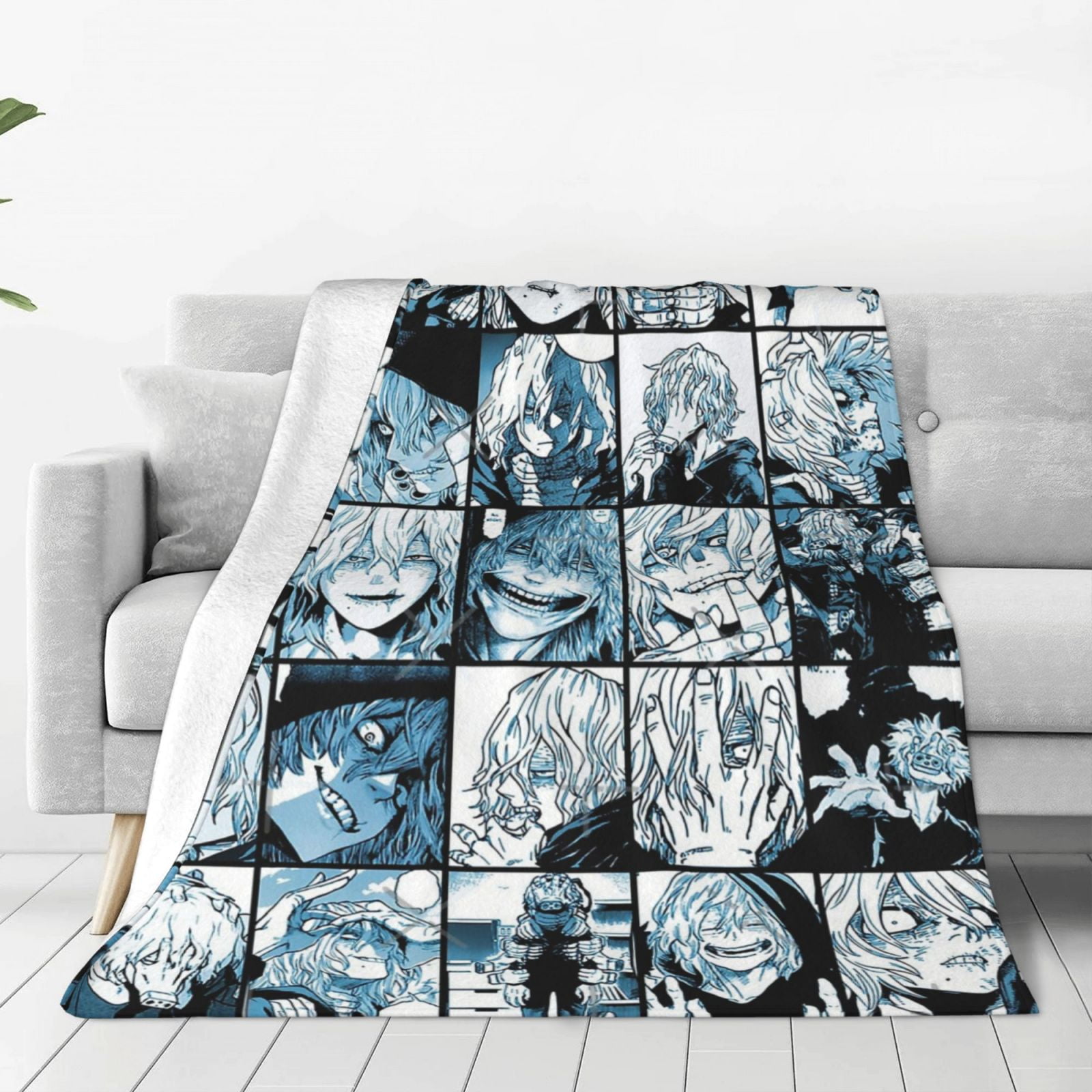 My Hero Academia Shigaraki Tomura Anime Collage Blanket Soft Cozy