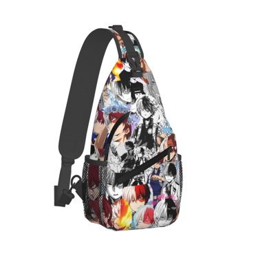 KL928 Nylon Sling Bag - Crossbody Backpack, Small Daypack For Men & Women, Water-Resistant, Khaki