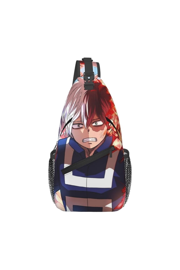 My Hero Academia Shoto Todoroki Sling Bag Crossbody Sling Backpack Chest Bag Daypack Purses Shoulder Bag For Women Men Travel Hiking