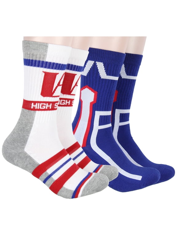 Socks UA High Design 2 Pack Athletic Adult Crew Socks