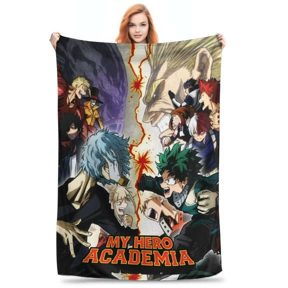 My Hero Academia Super Soft Flannel Blanket Lightweight Throw Blanket For Living room Bedroom Sofa Bed Travel 50"x40"