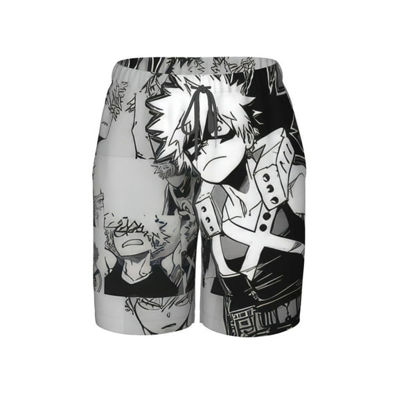 My Hero Academia Swim Trunk, Beach Board Shorts For Boys Girls, Quick Dry Swimsuit With Mesh Linning, Swimming Trunks For Kids Teens