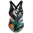 thumbnail image 1 of My Hero Academia Swimwear Kids' One-Piece Swimsuit Quick-Dry Cute Printed Girls' Swimwear Bathing Suit for Beach & Pool 10-12Y(150cm), 1 of 8