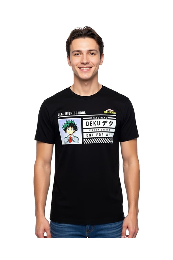 My Hero Academia T-Shirt Men's Deku UA High School ID Tee