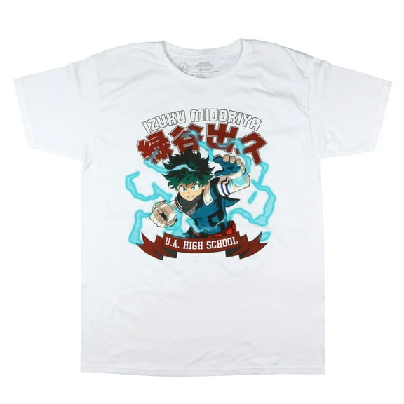 My Hero Academia T-Shirt Men's Izuku Midoriya UA High School Adult Graphic Tee