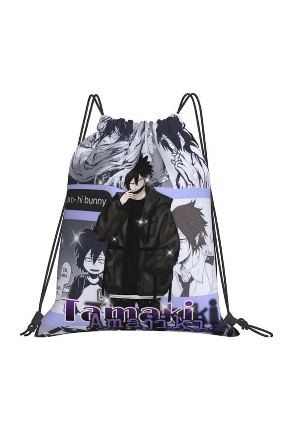 My Hero Academia Tamaki Amajiki Drawstring Backpack Sport Gym Bag For Yoga Swimming Gymsack Sport Strap Pack Bag
