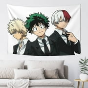 My Hero Academia Tapestry, Anime Wall Poster Art, Wall Tapestry For Bedroom Living Room Dorm Room, Wall Hanging For Festival Party Events Background Photography Backdrop, 60x40 Inch
