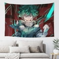 thumbnail image 1 of My Hero Academia Tapestry, Anime Wall Poster Art, Wall Tapestry For Bedroom Living Room Dorm Room, Wall Hanging For Festival Party Events Background Photography Backdrop, 60x40 Inch, 1 of 9