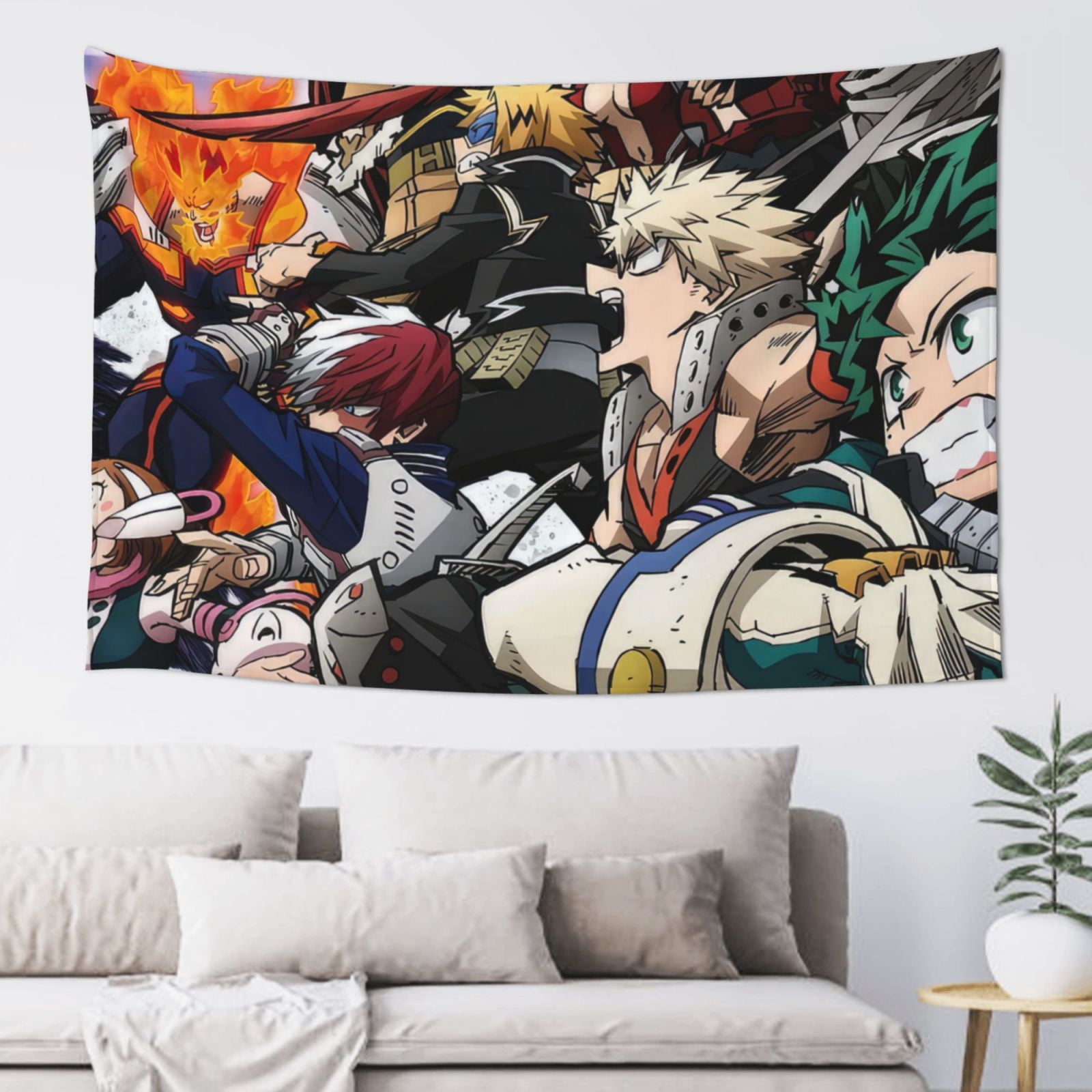 My Hero Academia Tapestry Anime Wall Poster Art Wall Tapestry For Bedroom Living Room Dorm Room Wall Hanging For Festival Party Events Background Photography Backdrop 60x40 Inch Walmart