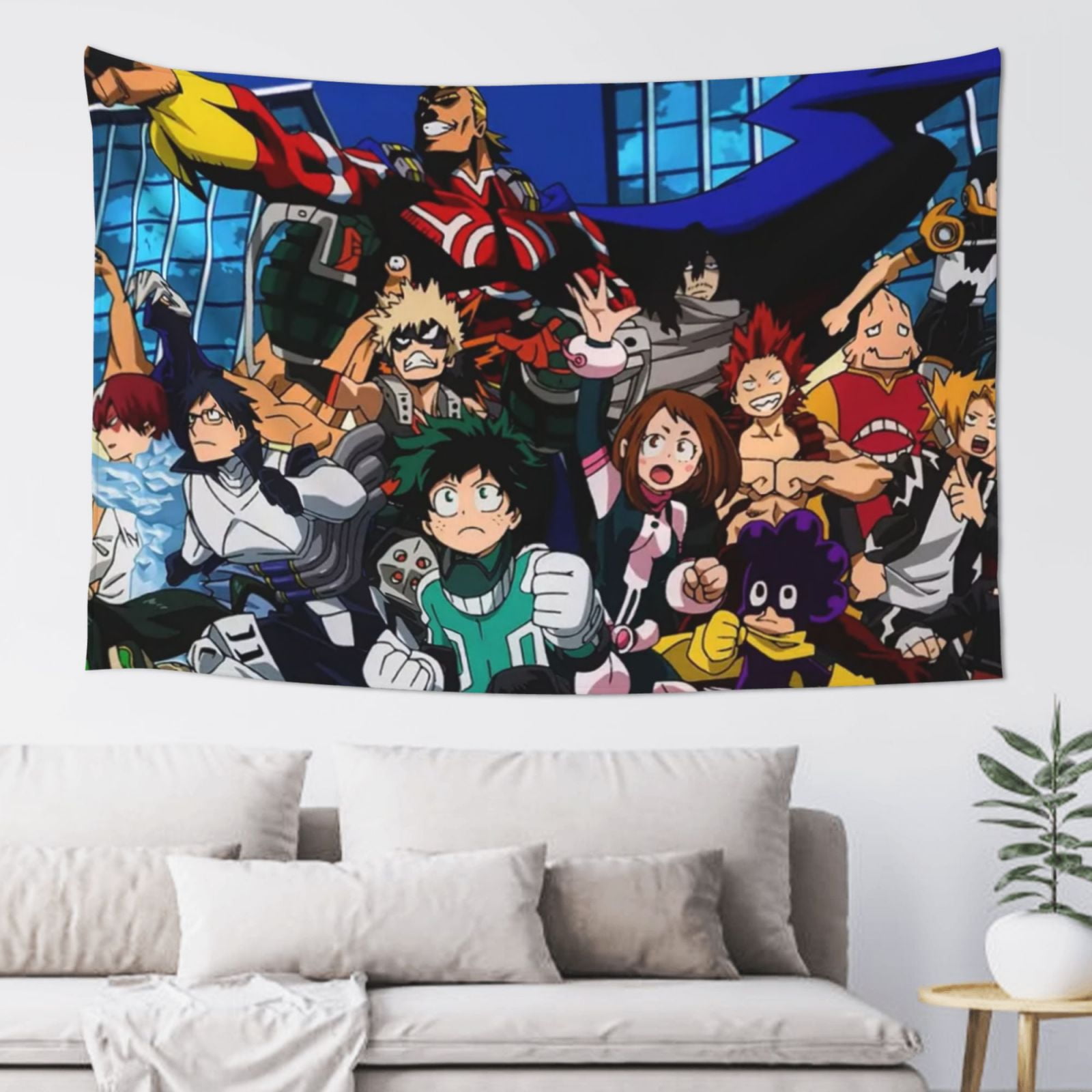 My Hero Academia Tapestry Anime Wall Poster Art Wall Tapestry For Bedroom Living Room Dorm Room Wall Hanging For Festival Party Events Background Photography Backdrop 60x40 Inch Walmart
