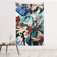 thumbnail image 1 of My Hero Academia Tapestry, Anime Wall Poster Art, Wall Tapestry For Bedroom Living Room Dorm Room, Wall Hanging For Festival Party Events Background Photography Backdrop, 60x40 Inch, 1 of 9