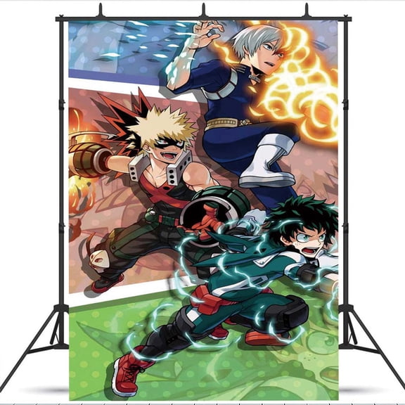 My Hero Academia Taspestry Poster Banner Backdrop Background Wall Decor Party Supplies