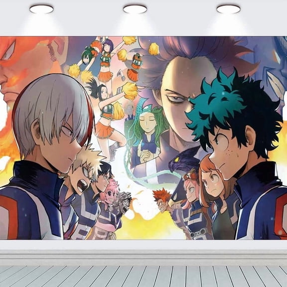 My Hero Academia Taspestry Wall Decor Birthday Banner Backdrop Background Party Supplies Taspestry Poster