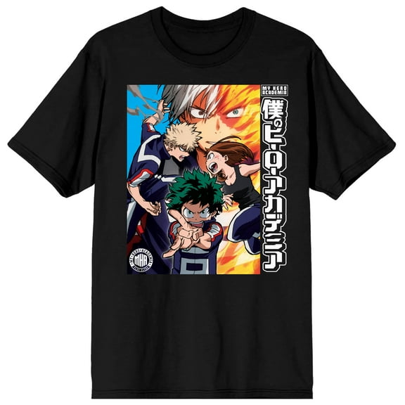 My Hero Academia Team A Men's Black T-shirt-XL