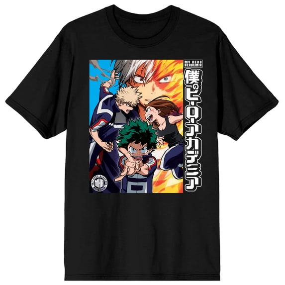 My Hero Academia Team A Men's Black T-shirt-XXL