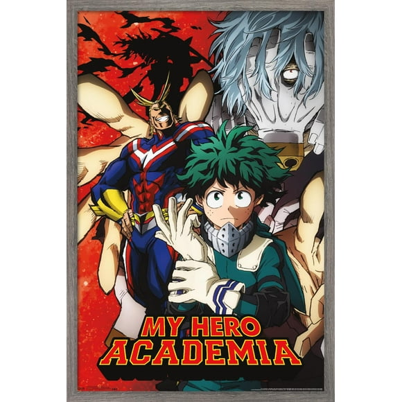 My Hero Academia - Teaser 2 Wall Poster, 14.725" x 22.375", Framed