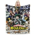 thumbnail image 1 of My Hero Academia Throw Blanket, Anime Blanket, Cozy Soft Lightweight Flannel Blankets For Couch Sofa Bed, 280 Gsm Plush Fuzzy Blanket, 1 of 9