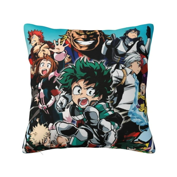 My Hero Academia Throw Pillow Cover Decoration Pillow Case Cushion for Home Sofa Couch 18"x18"