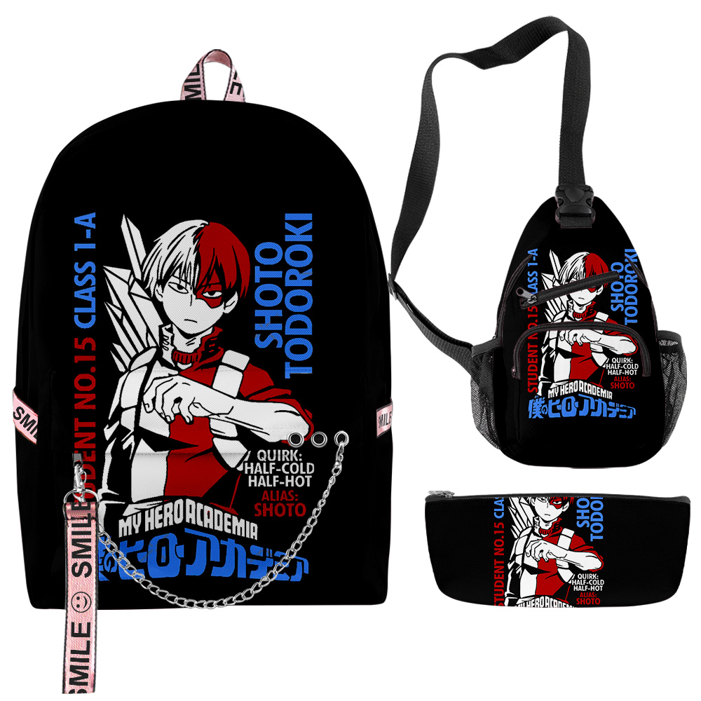 My Hero Academia Todoroki Shoto Merch Backpack Rucksack Pack Schoolbag