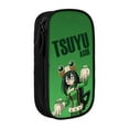 thumbnail image 1 of My Hero Academia Tsuyu Asui Pencil Case Large Capacity Pencil Pouch Pen Bag Office Stationery Organizer Travel Makeup Bag Black, 1 of 9