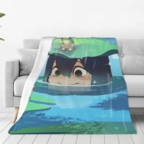 My Hero Academia Tsuyu Asui Throw Blanket Couch Bed Sofa Soft Lightweight Warm Cozy Flannel Fleece Bed Blanket For Kids Adults Gift Multiple Sizes Available 40"X30"