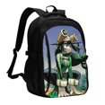 thumbnail image 1 of My Hero Academia Tsuyu Asui Travel Backpack With Usb Charging Port Multifunctional Knapsack Computer Bag Large Capacity Backpack Daypack, 1 of 7
